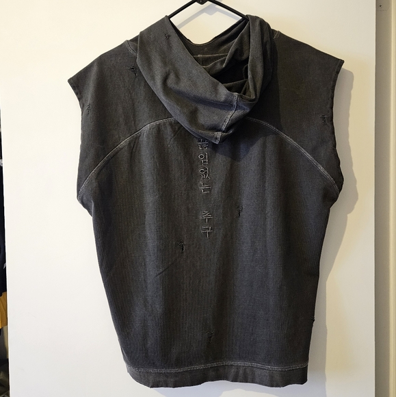 Cutoff Hoodie - Like new - Charcoal Grey - Picture 2 of 3